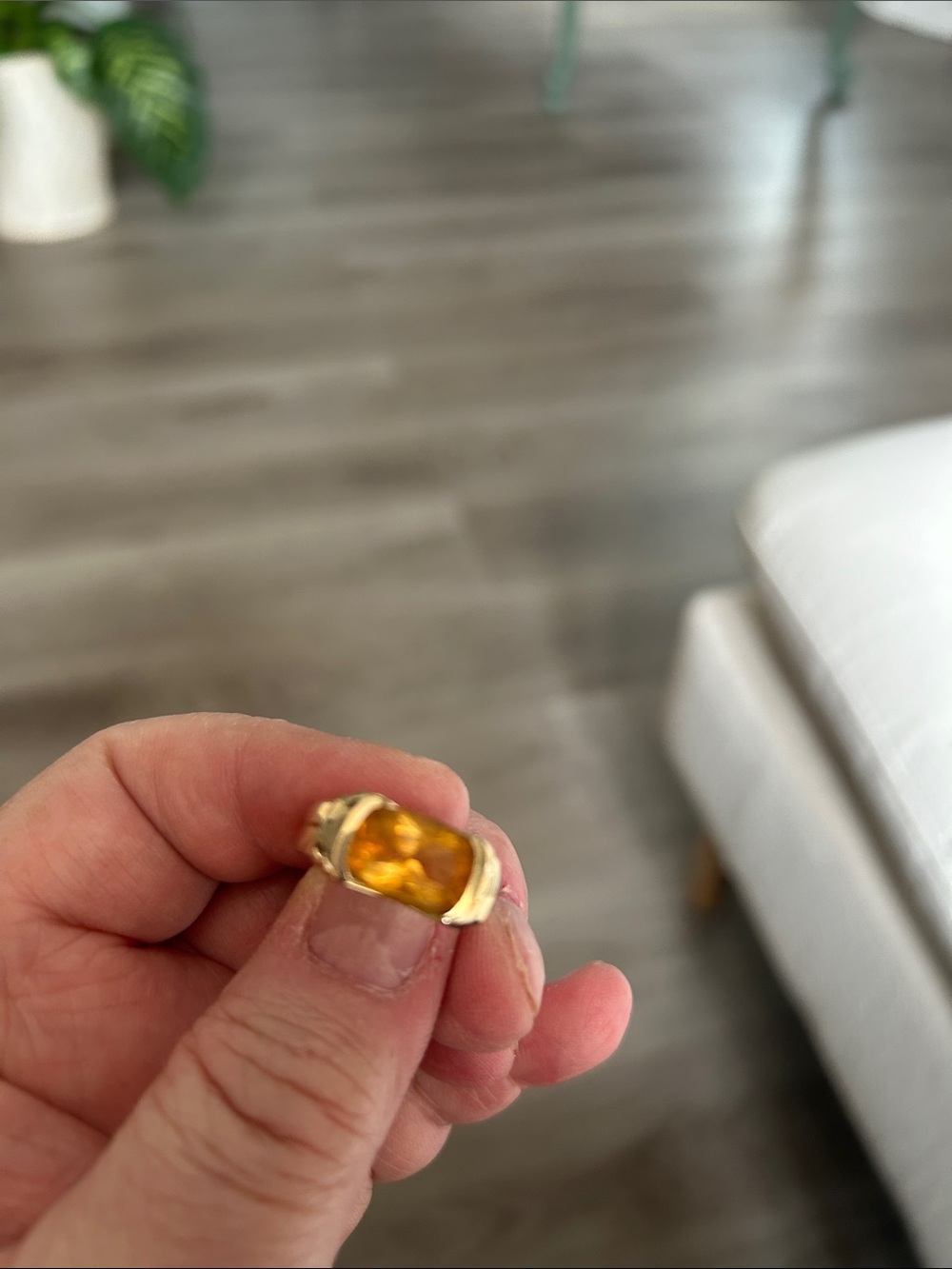 Citrine Stone Ring